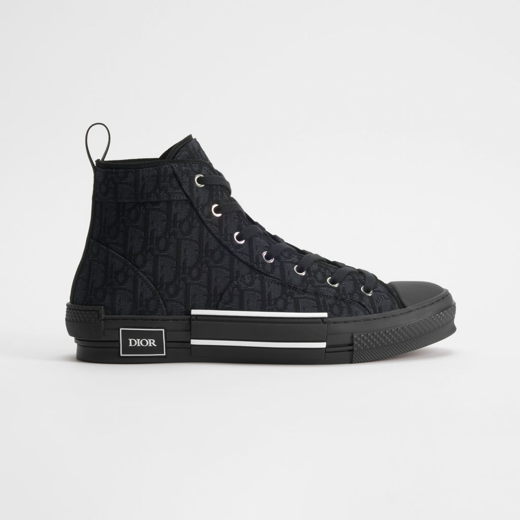 Dior B23 High-Top 'Black' Oblique Jacquard