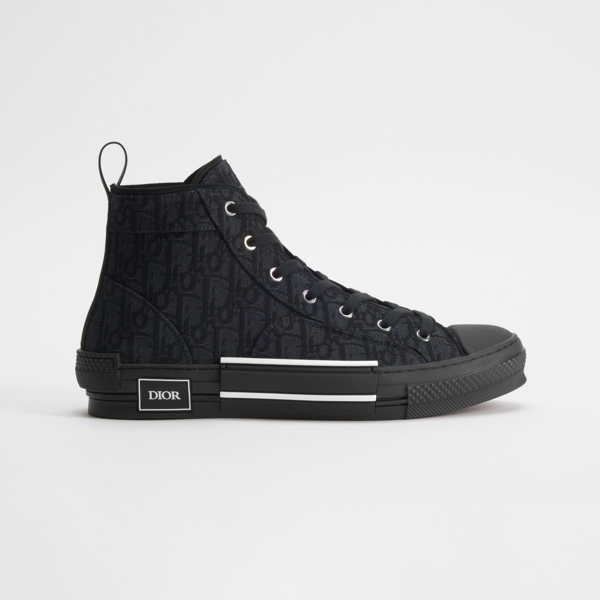 Dior B23 High-Top 'Black' Oblique Jacquard