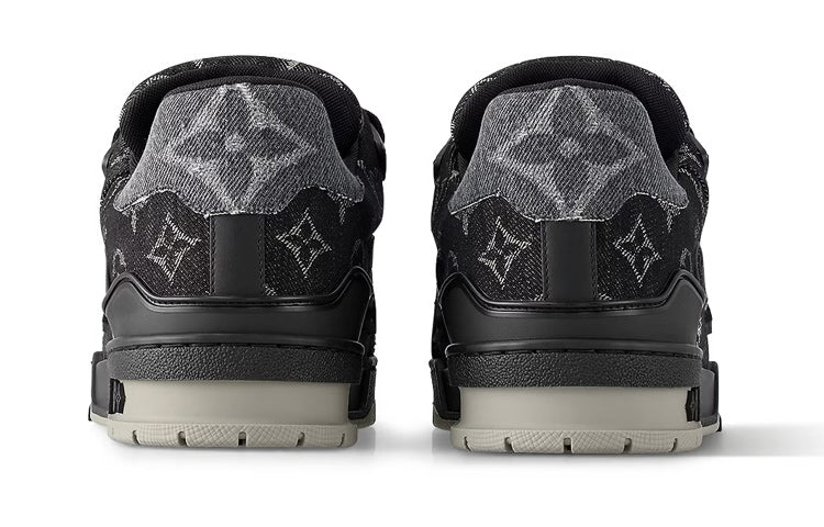 Louis Vuitton LV Trainer Black Monogram Denim