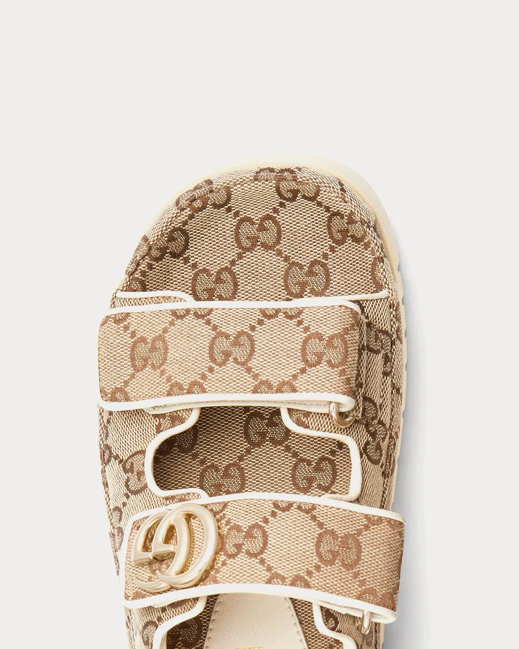 Gucci Double G Sandal 'Beige GG Canvas'