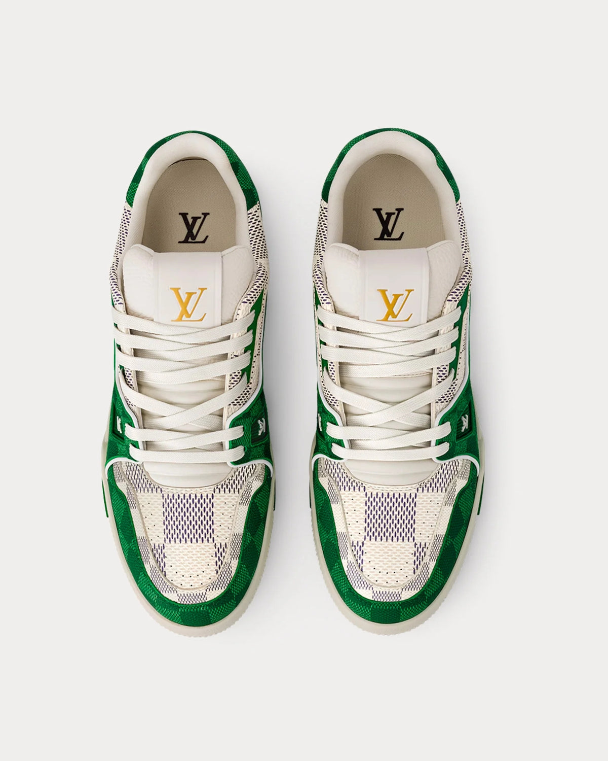 Louis Vuitton LV Trainer Damier Grained Calf Leather Green