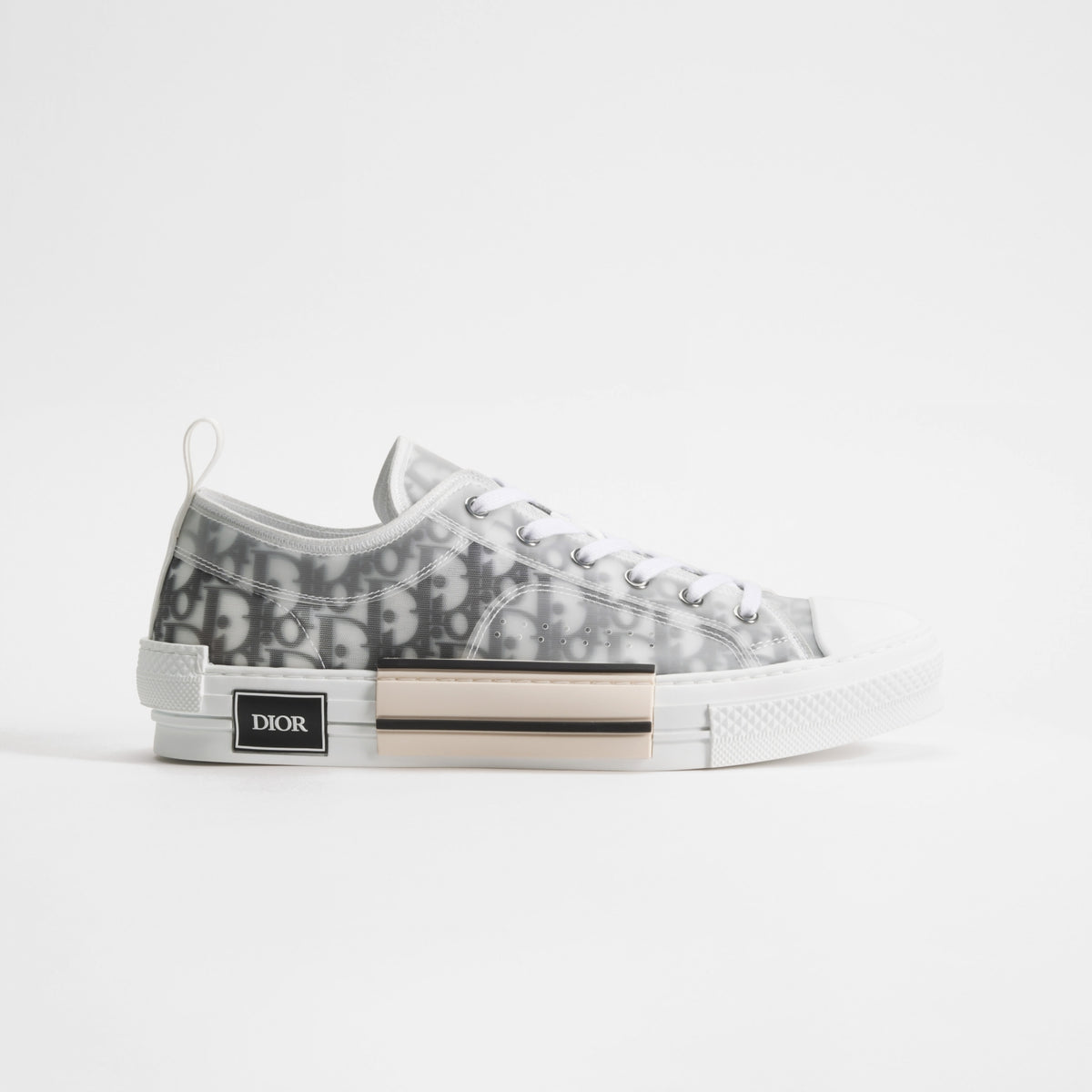 Dior B23 Low-Top 'Gray & White' Oblique Mesh