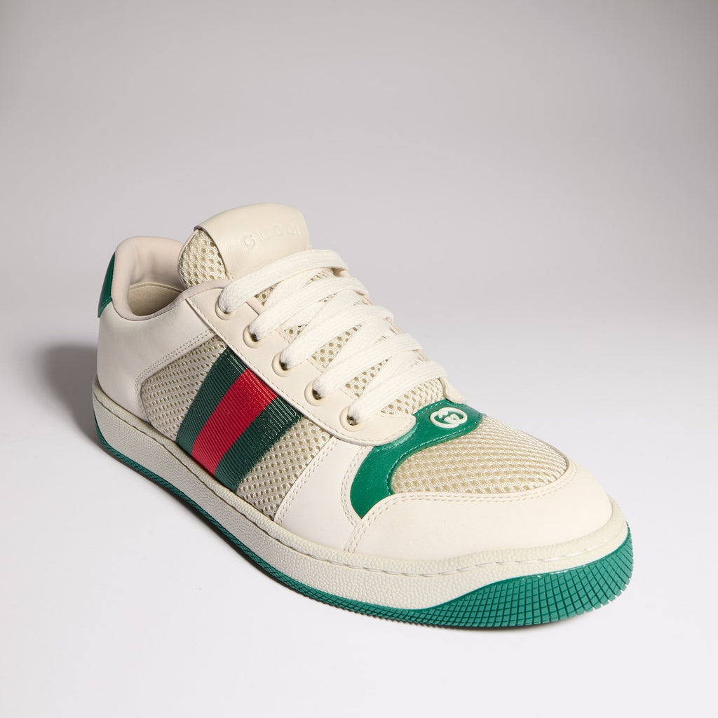 Gucci Screener Sneaker 'White & Green'