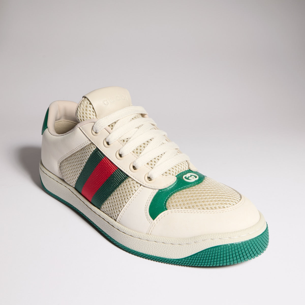 Gucci Screener Sneaker 'White & Green'