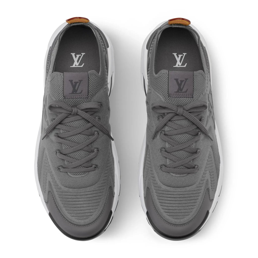 Louis Vuitton LV Tatic Sneaker in Grey with Vachetta Heel Tab