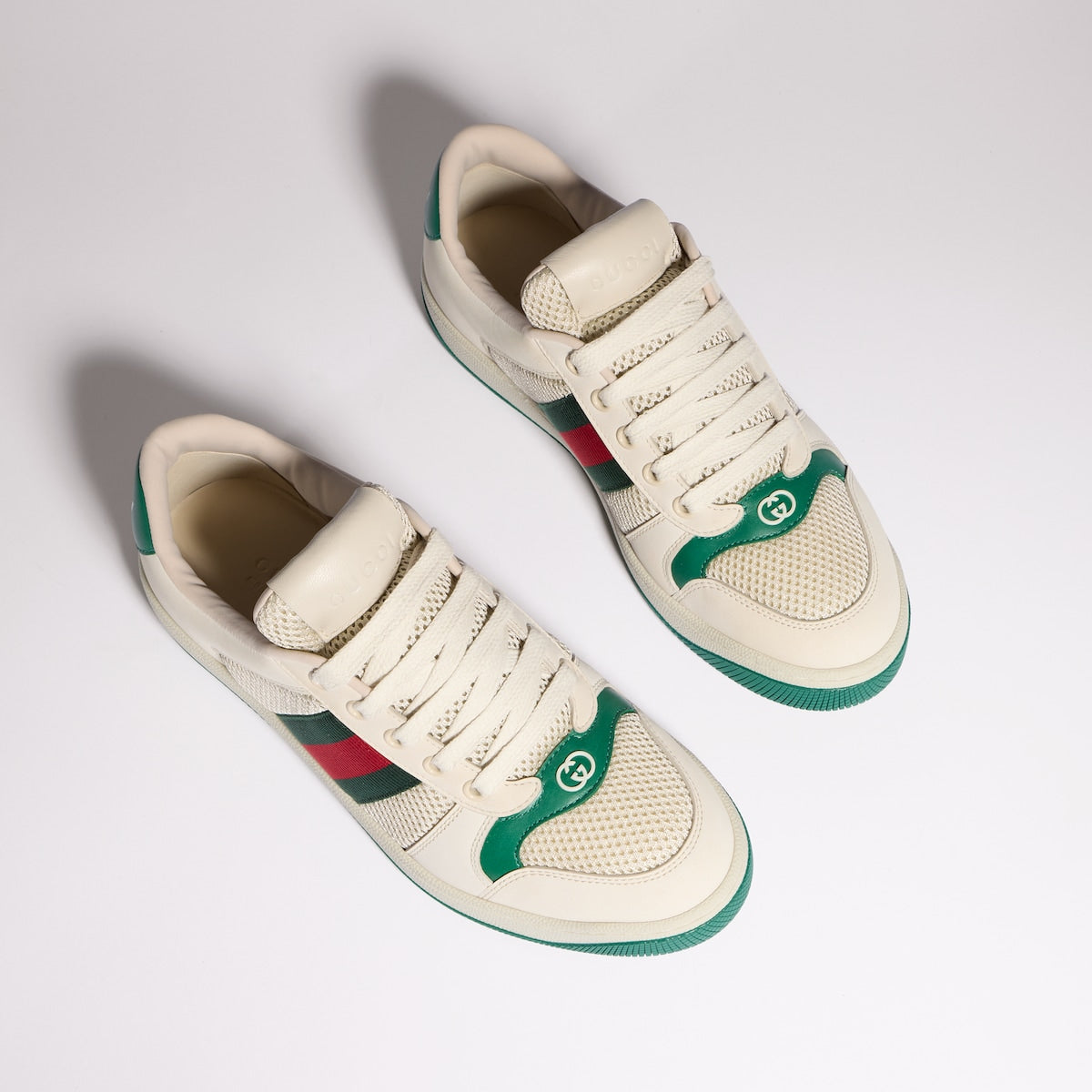 Gucci Screener Sneaker 'White & Green'