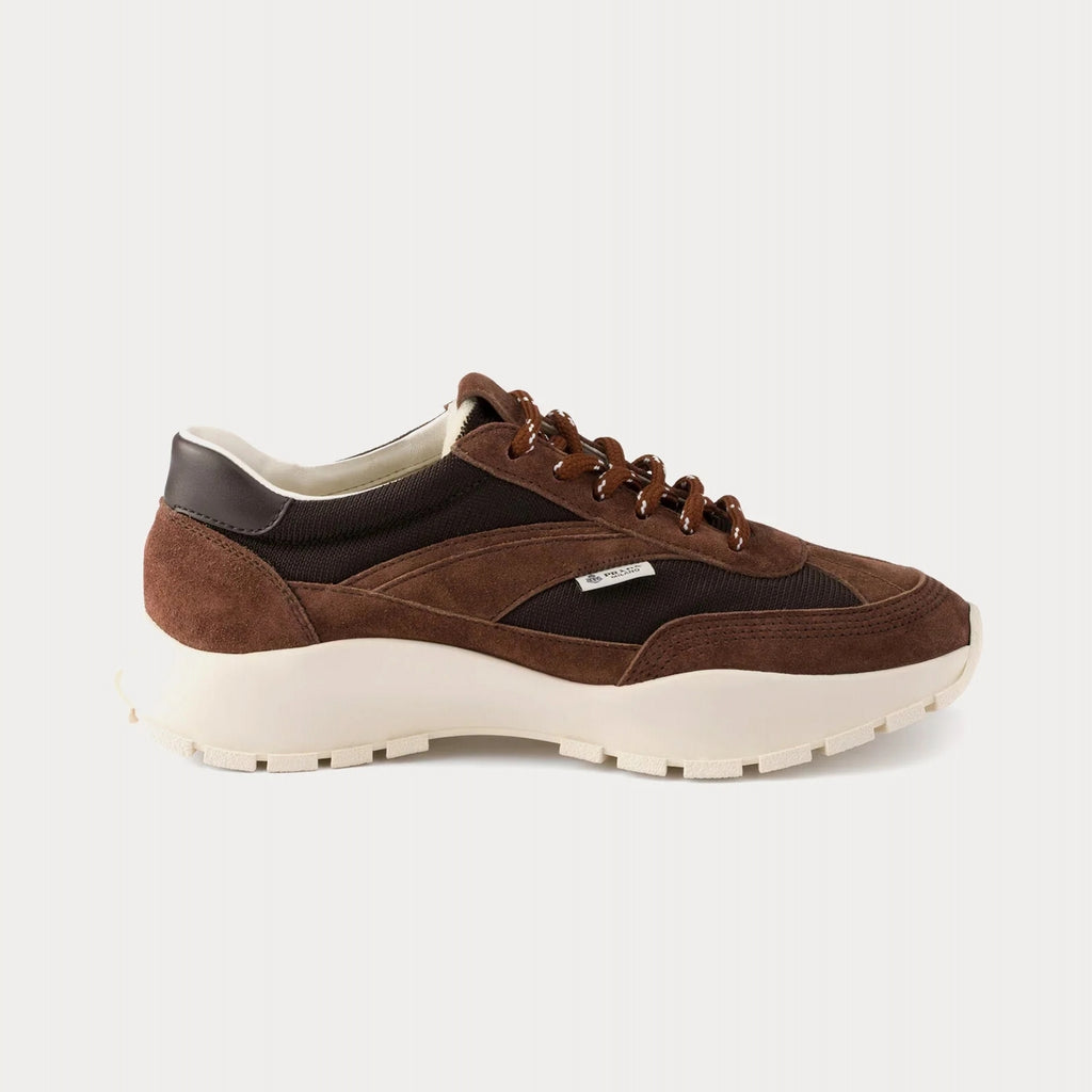 Prada Mesh & Suede Sneaker 'Cocoa Brown'
