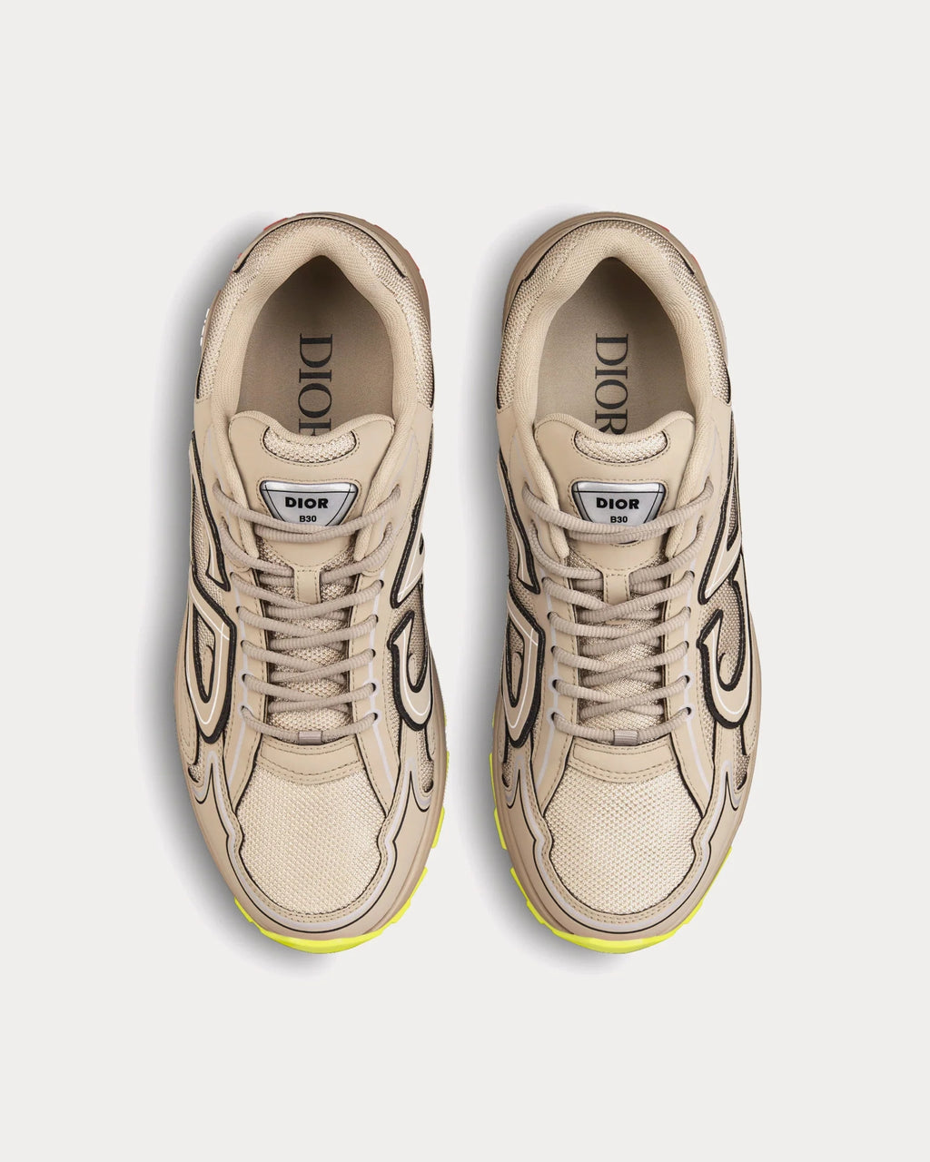Dior B30 'Beige / Neon Yellow' Unisex
