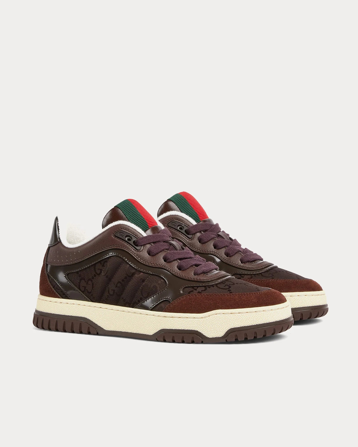 Gucci Re-Web Sneaker 'Dark Brown GG Canvas'