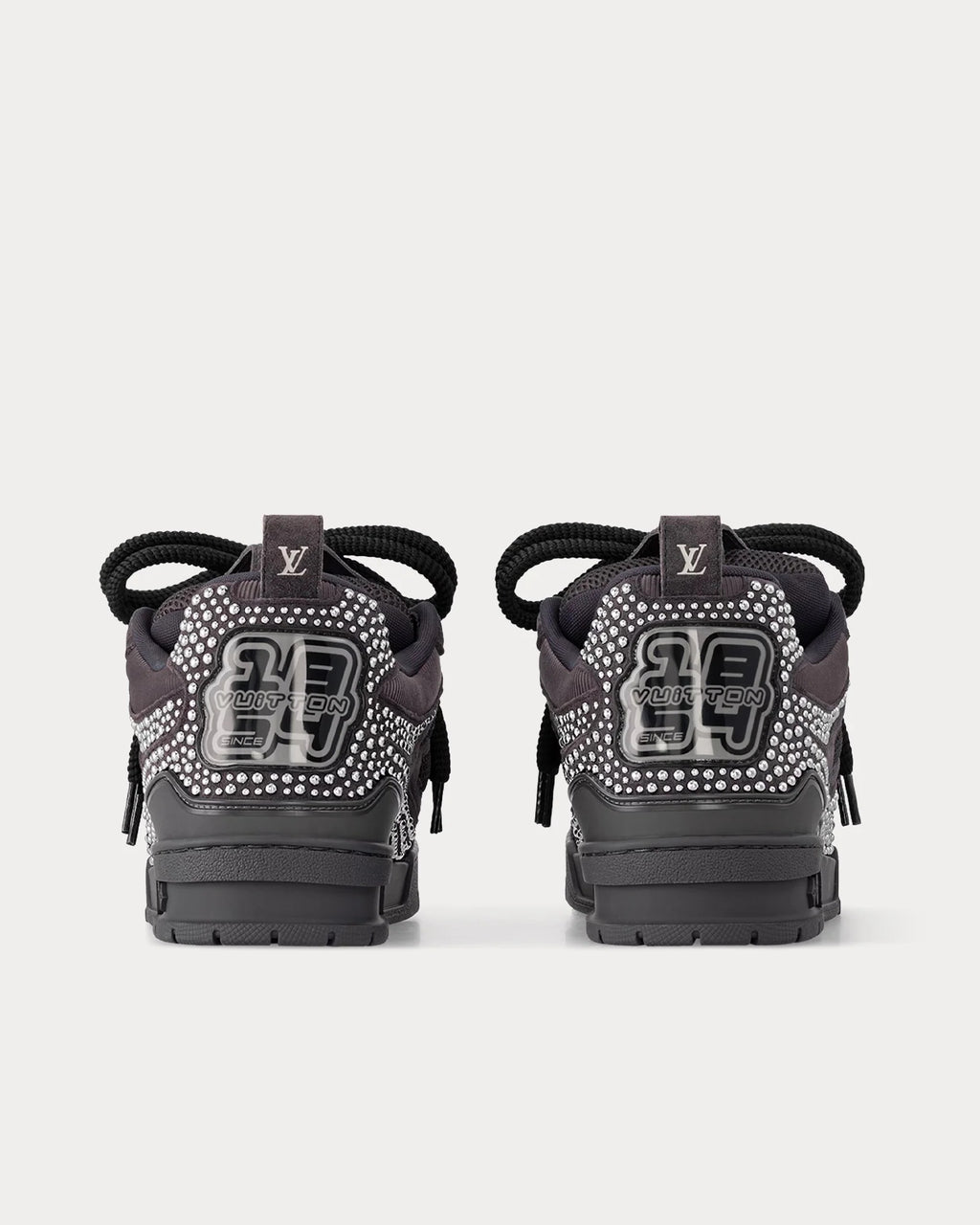 Louis Vuitton LV Skate Sneaker in Black with Crystal Embellishment