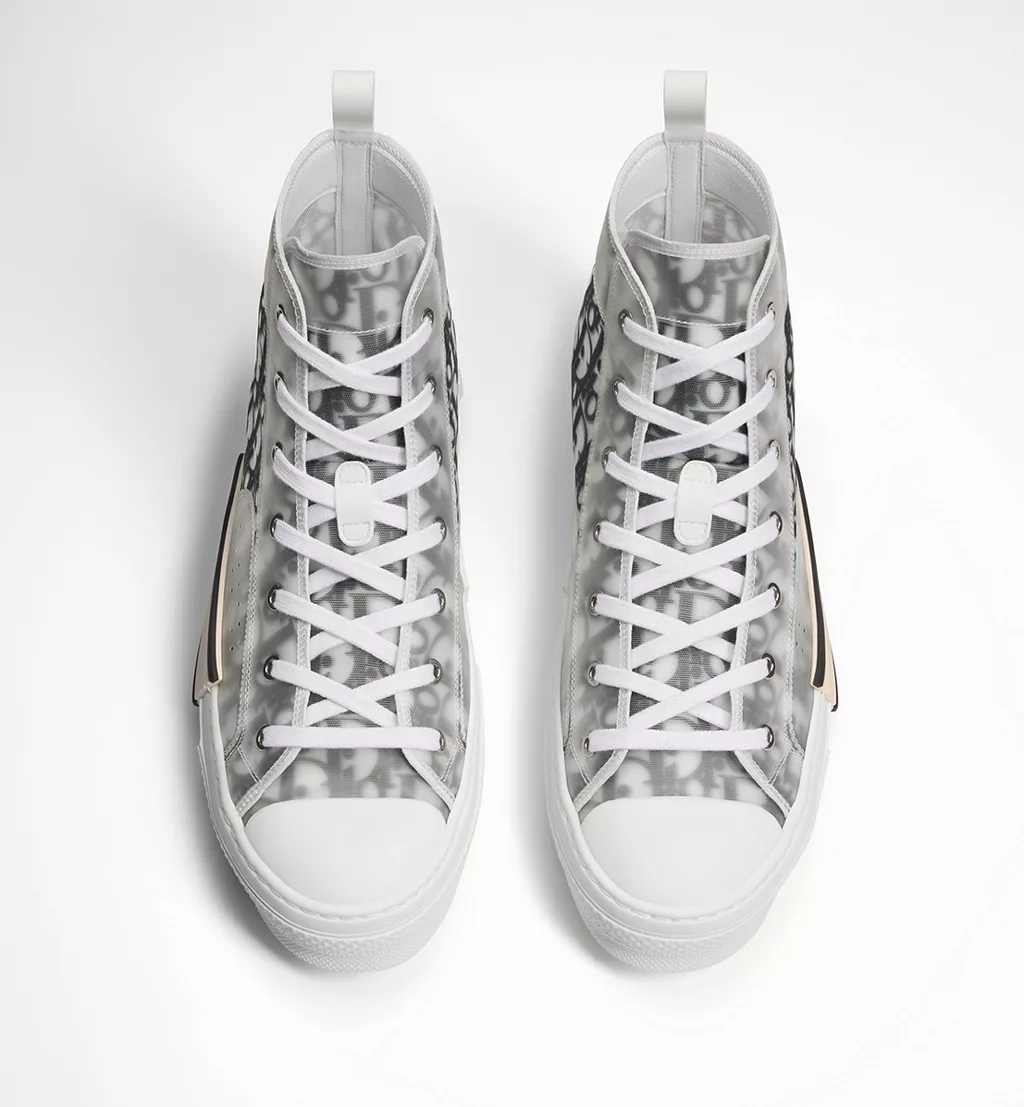 Dior B23 High-Top 'Gray & White' Oblique Mesh