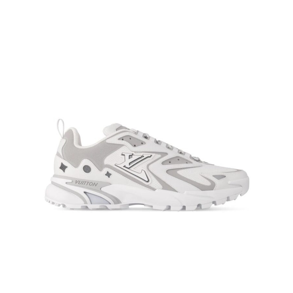Louis Vuitton Runner Tatic Mesh Leather White Grey