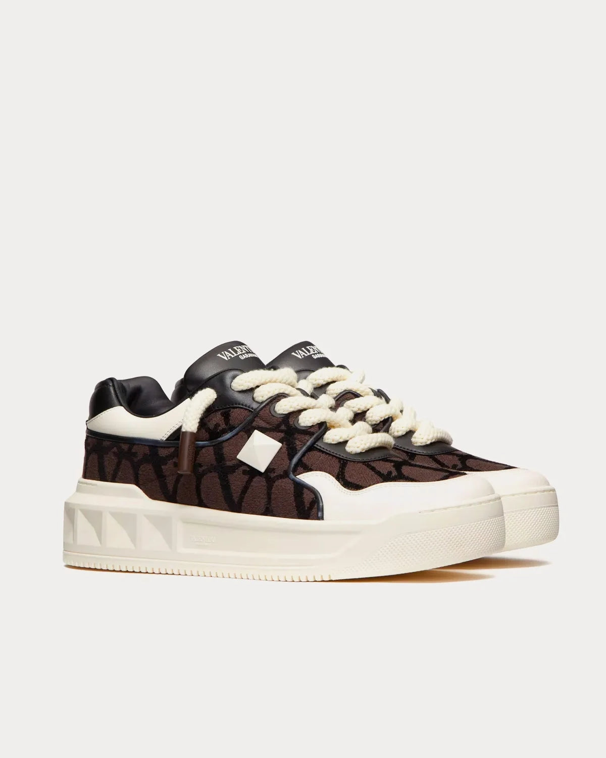 Valentino Garavani One Stud XL Sneaker 'Fondant' Toile Iconographe