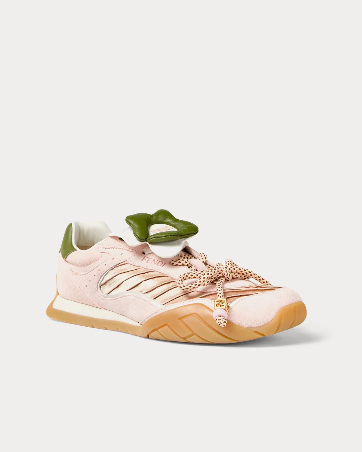 Fendi Wave Pulse Trainers 'Blush/Olive' Women's