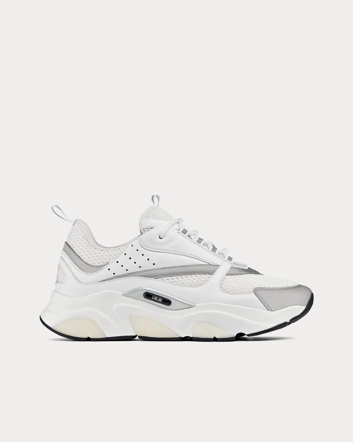Dior B22 'White / Silver' Technical Mesh Calfskin