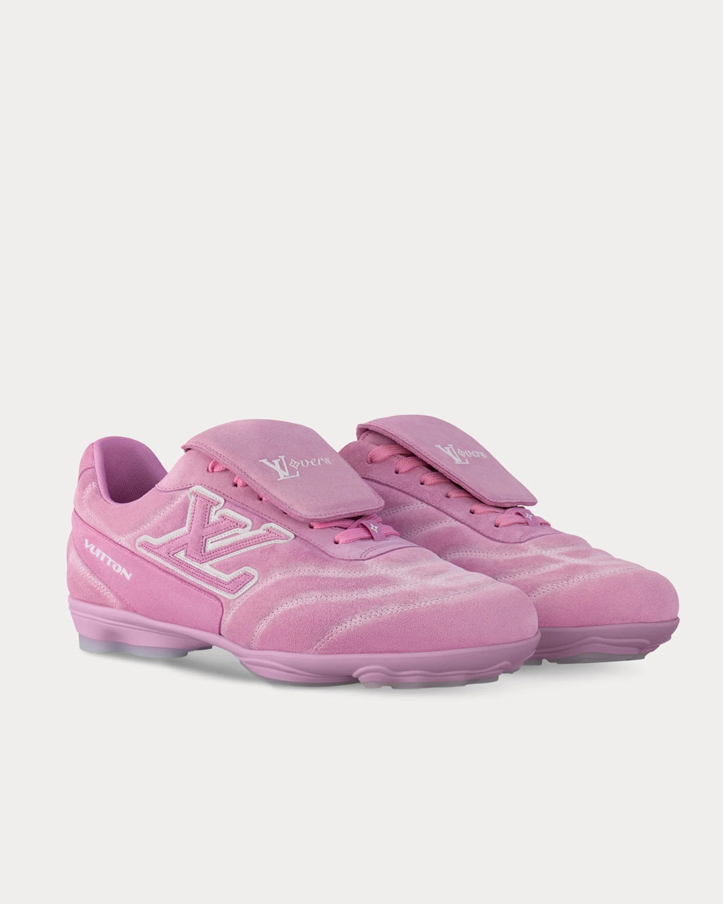 Louis Vuitton LV Footprint Soccer Trainer Rose