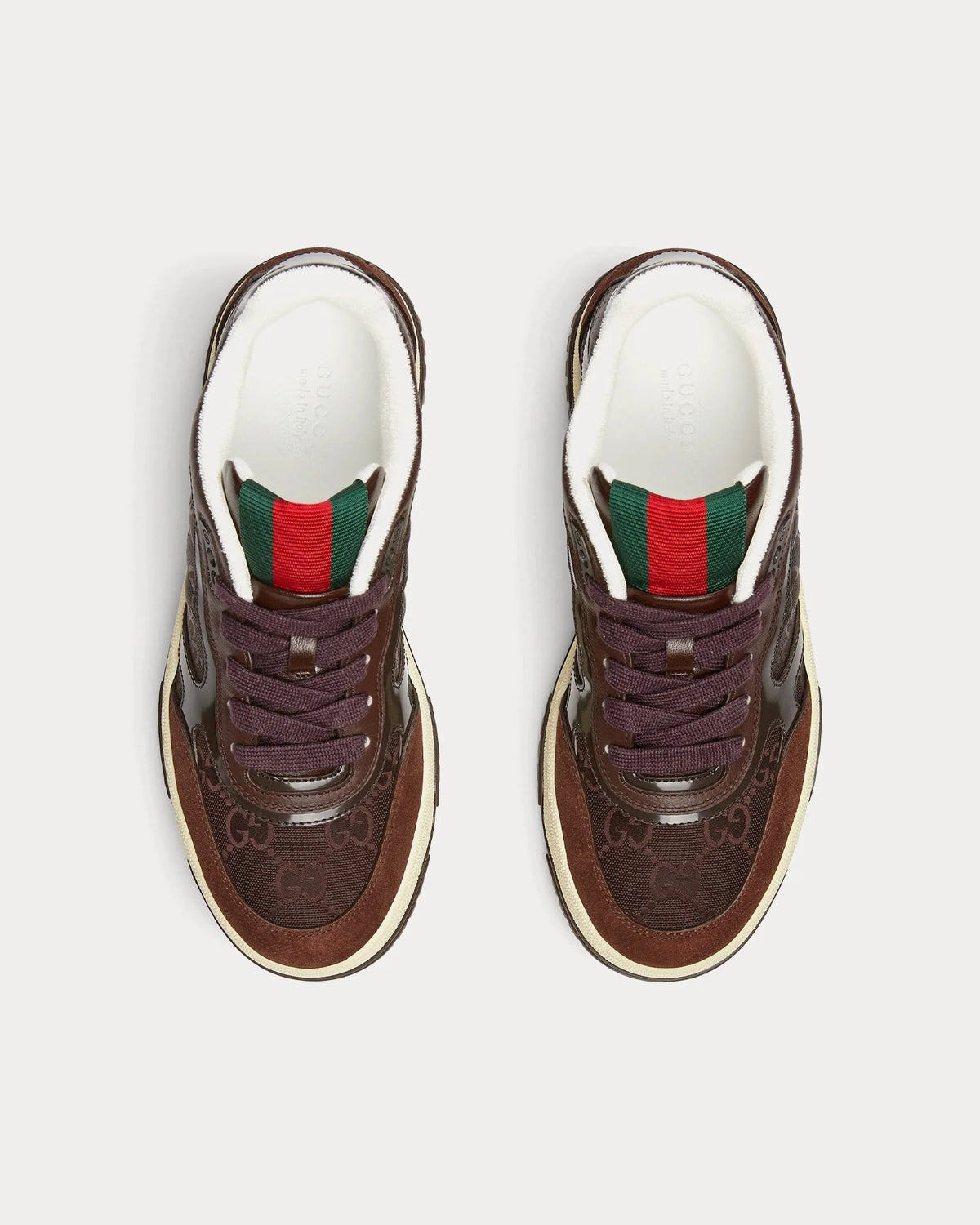 Gucci Re-Web Sneaker 'Dark Brown GG Canvas'