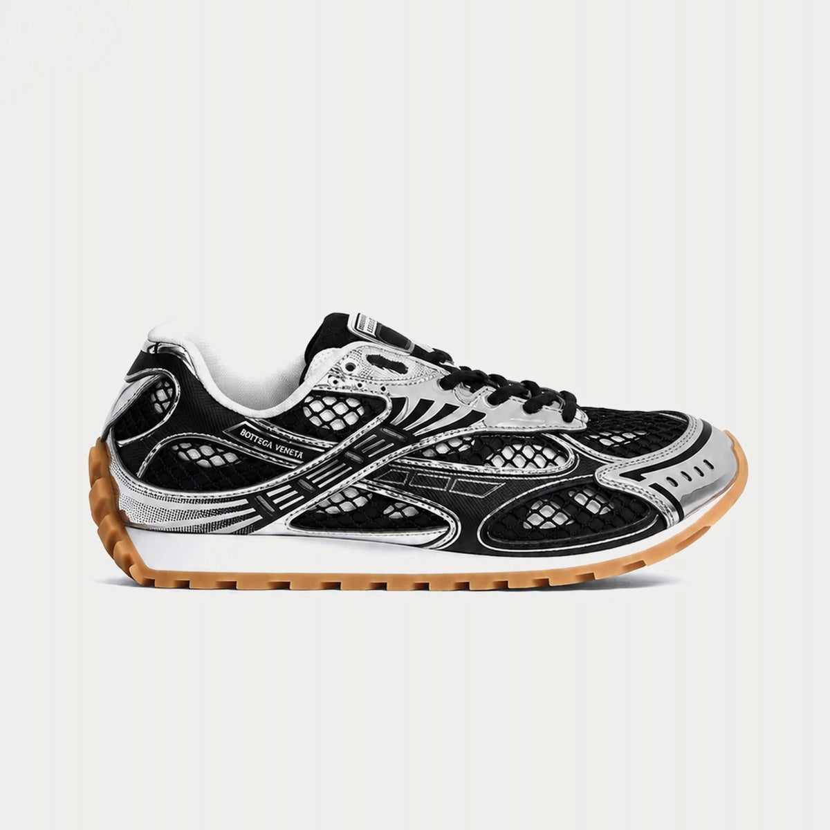 Bottega Veneta Orbit Sneaker 'Black/Silver' Unisex