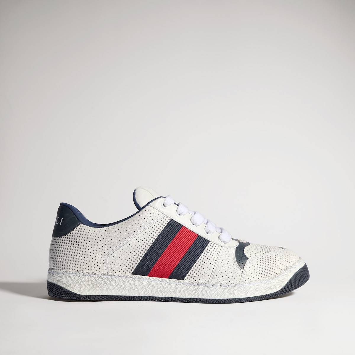 Gucci Screener Sneaker 'White & Navy'
