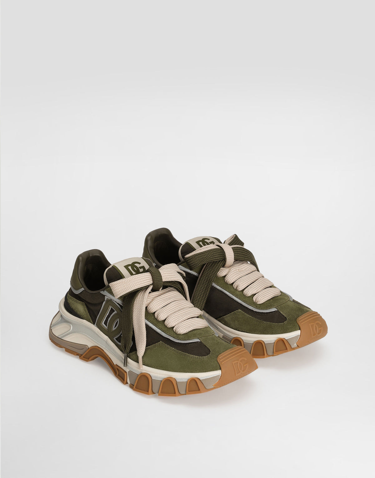 Dolce & Gabbana Air Master Canvas Suede Military Green