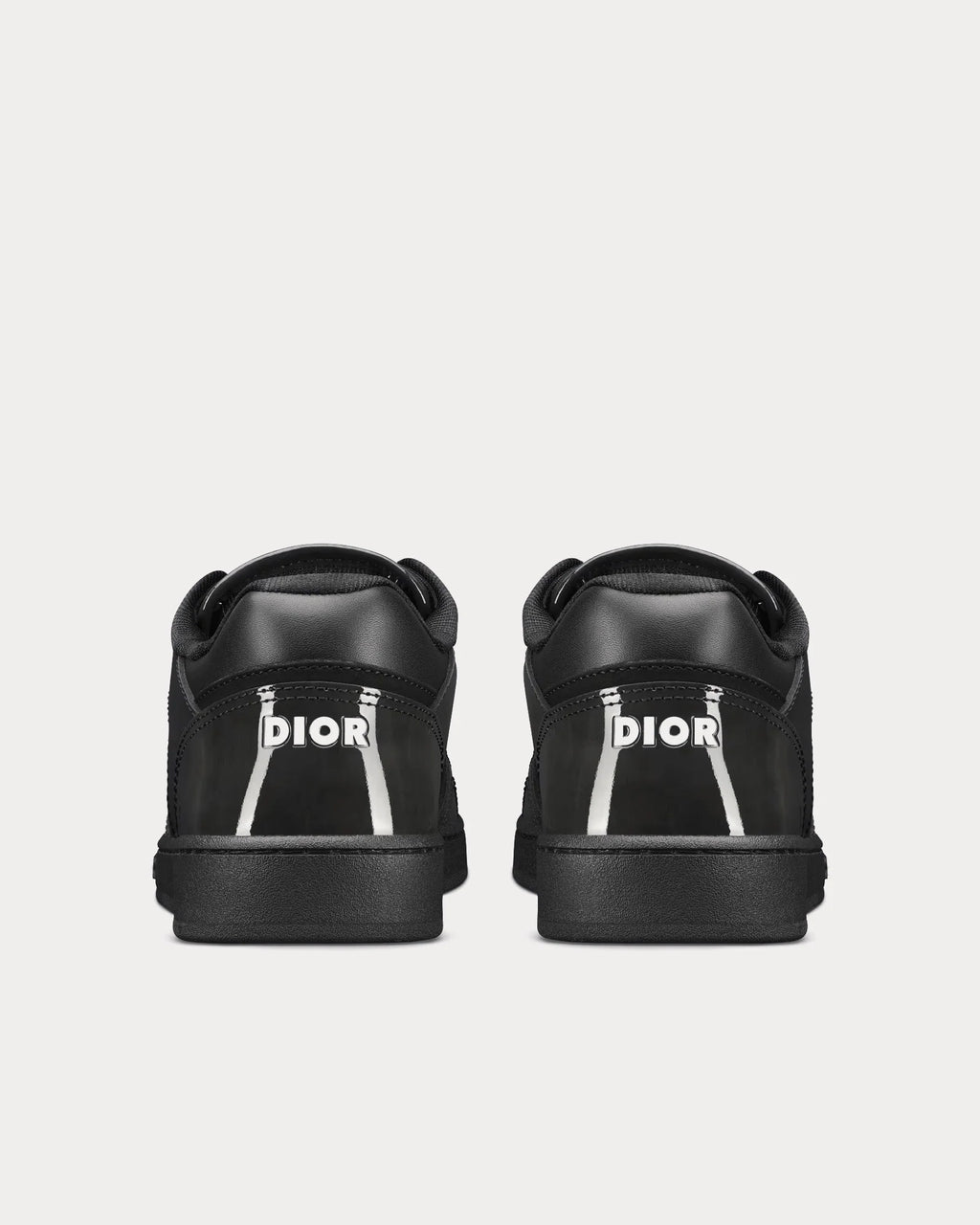 Dior B27 'Triple Black' Patent Calfskin Oblique