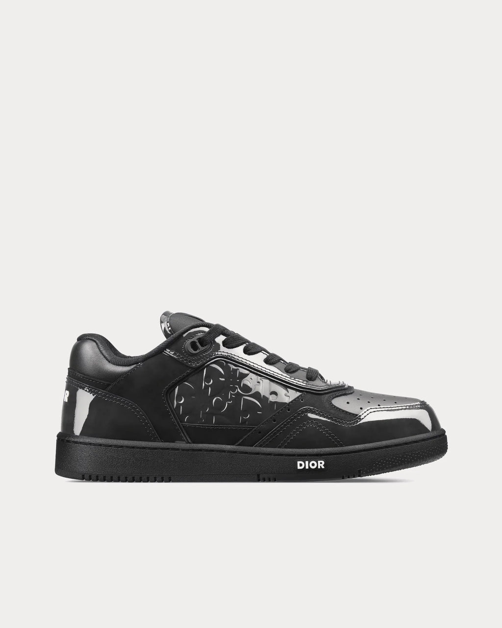 Dior B27 'Triple Black' Patent Calfskin Oblique