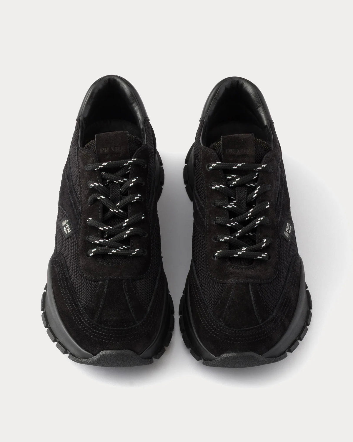Prada Mesh & Suede Sneaker 'Black'