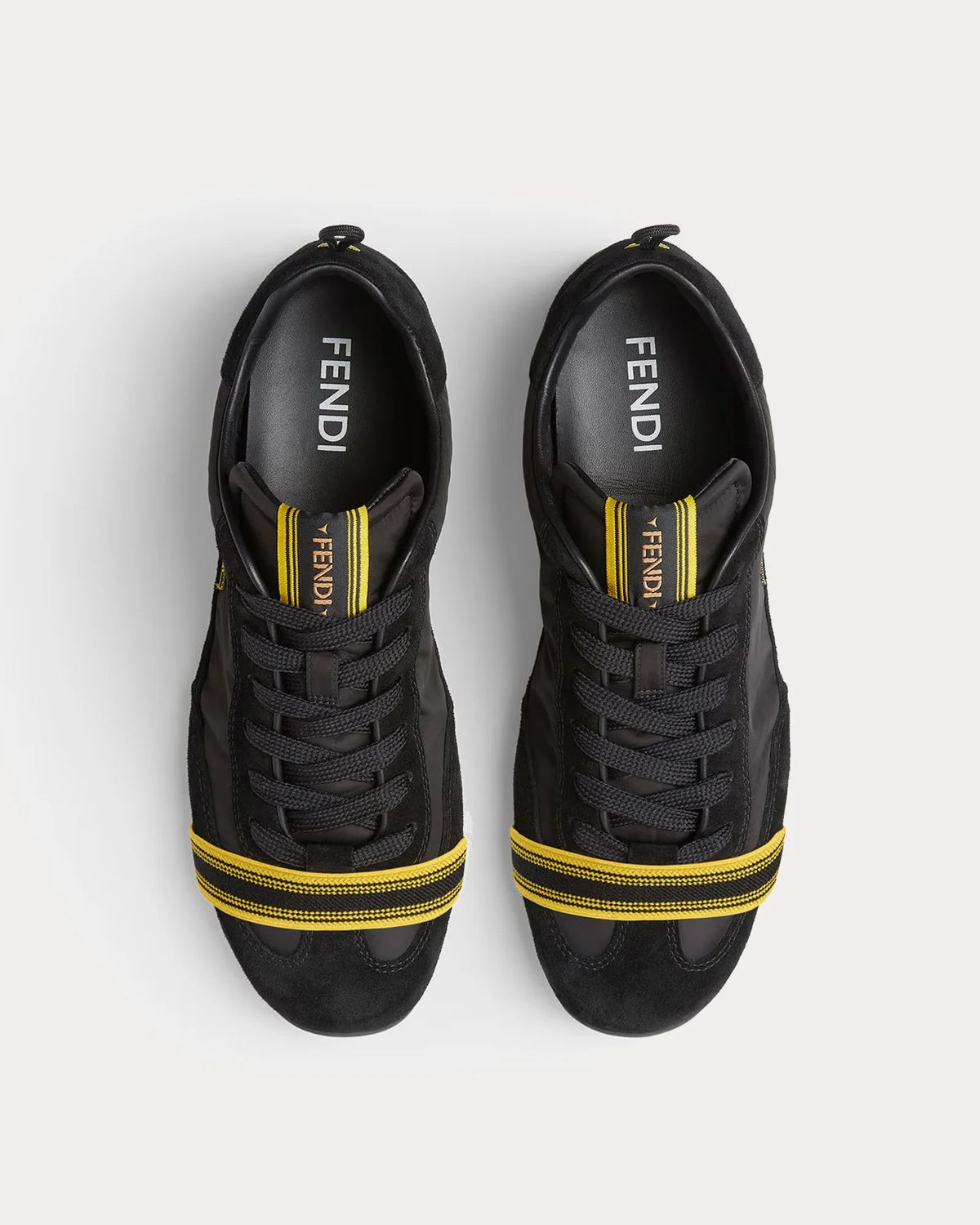 Fendi Wrap Trainers 'Black/Yellow'