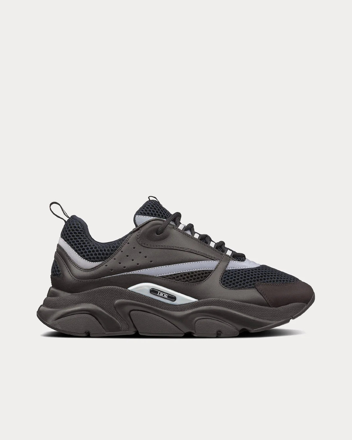 Dior B22 'Black / Silver' Technical Mesh Calfskin