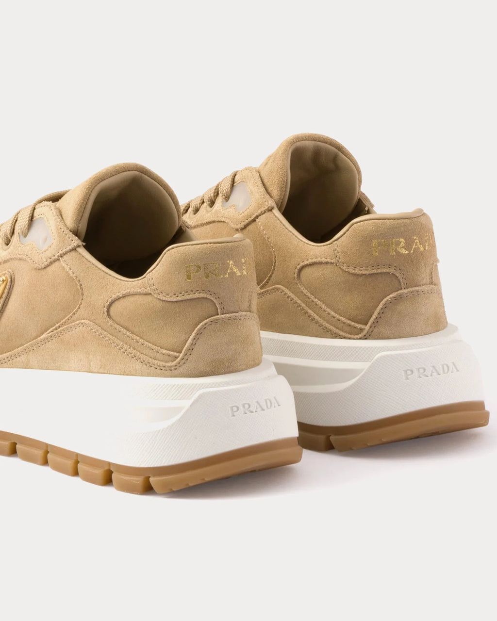 Prada Prax 01 Suede Sneaker 'Ecru'