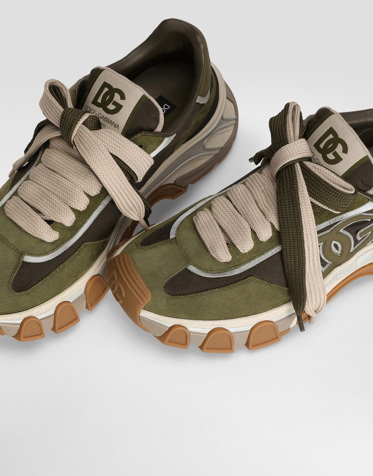 Dolce & Gabbana Air Master Canvas Suede Military Green