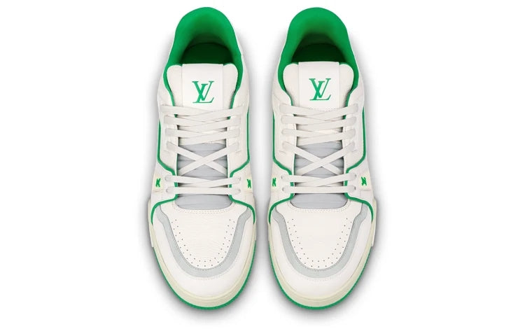Louis Vuitton LV Trainer #54 Sneaker in White and Green