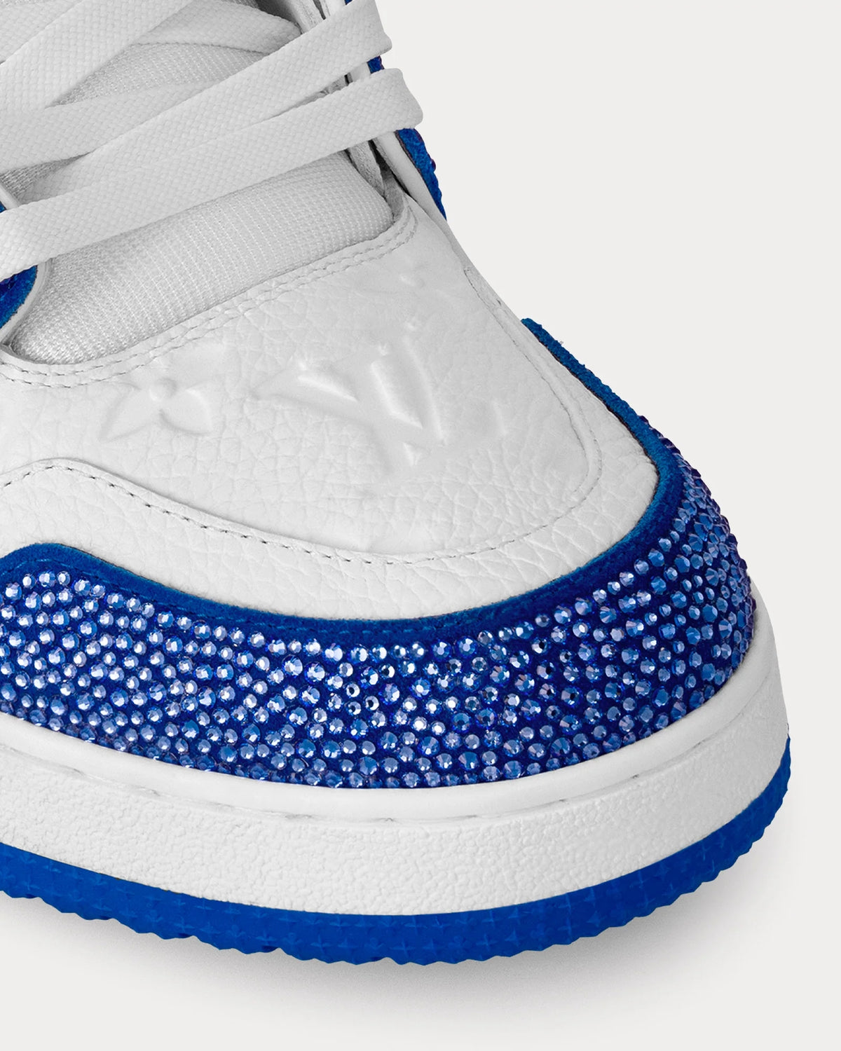 Louis Vuitton LV Trainer Swarovski Crystals & Monogram-Embossed Blue