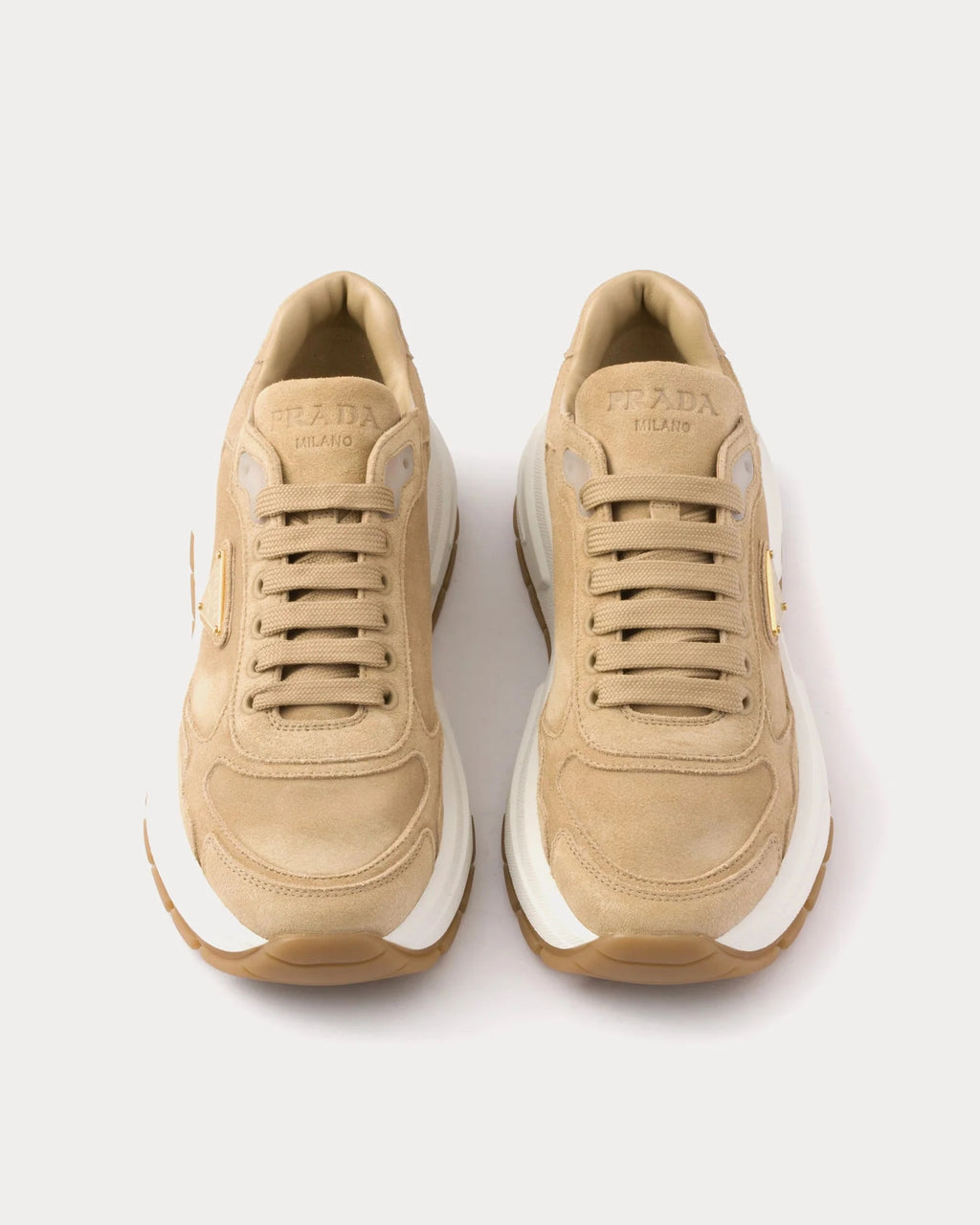 Prada Prax 01 Suede Sneaker 'Ecru'