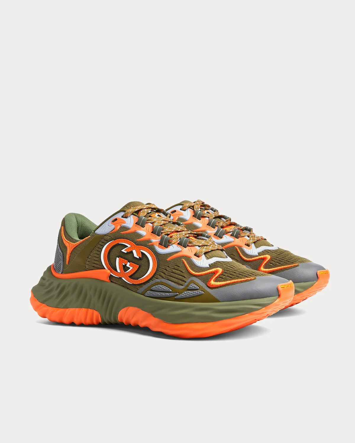 Gucci Ripple Sneaker 'Olive/Orange'