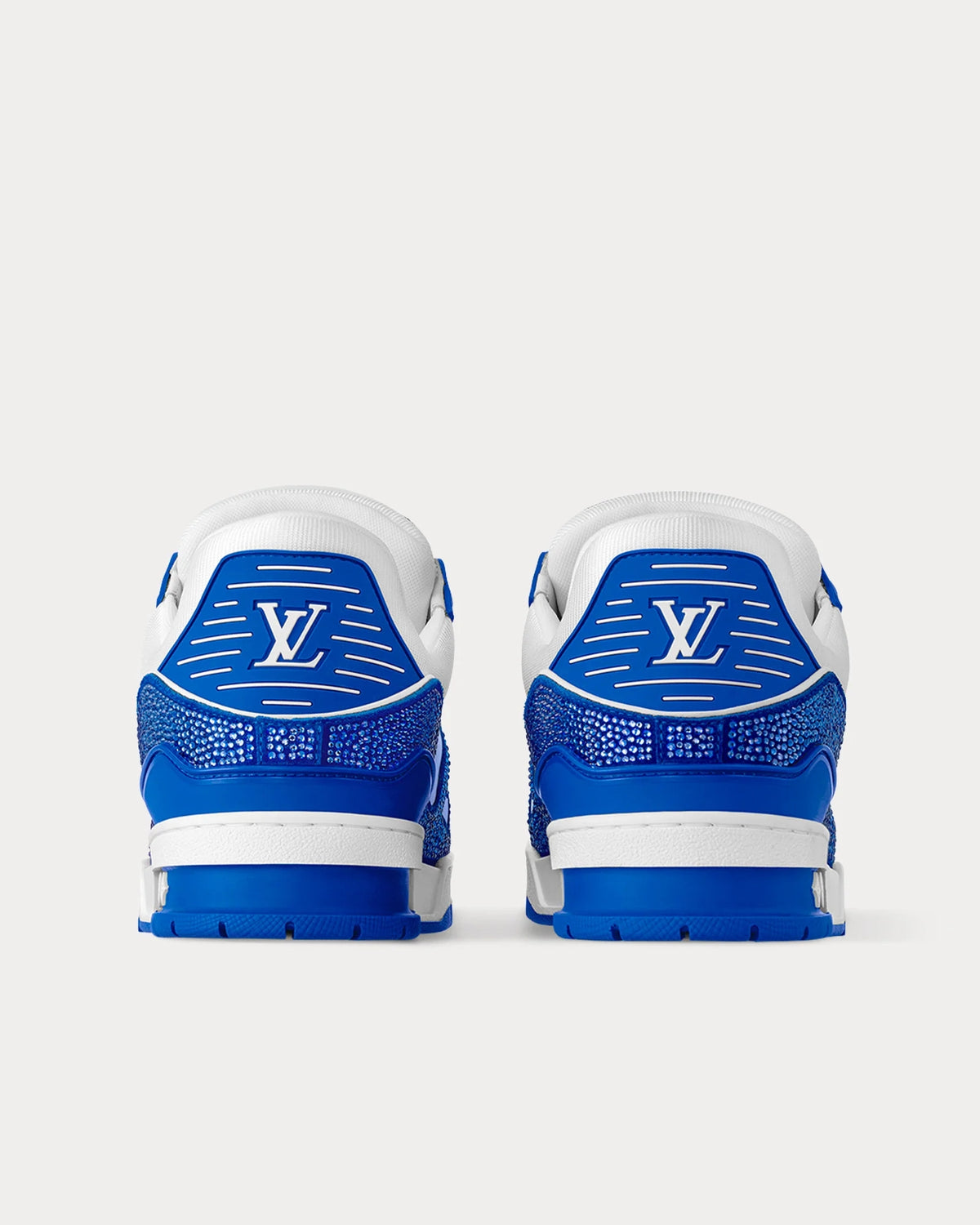 Louis Vuitton LV Trainer Swarovski Crystals & Monogram-Embossed Blue