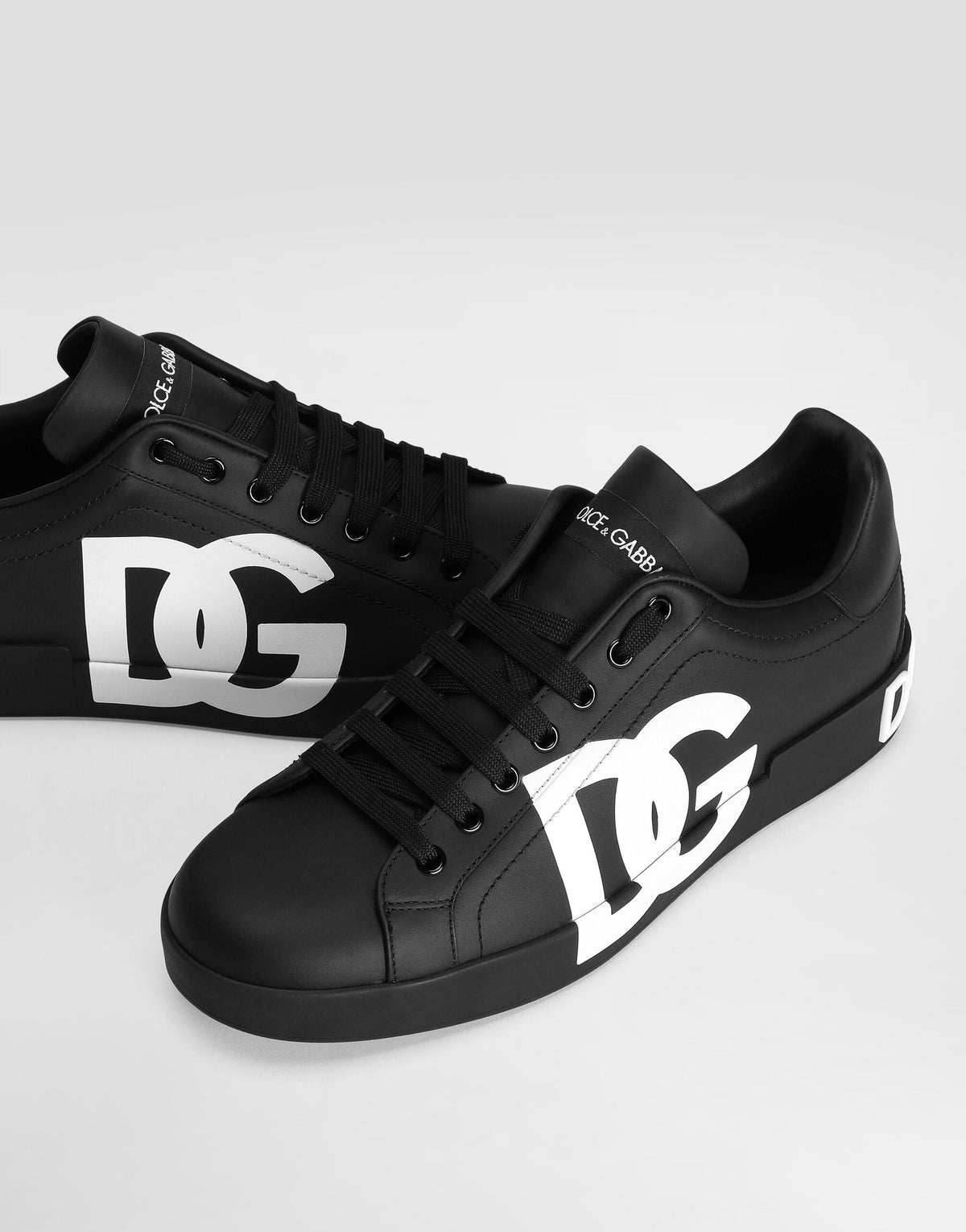Dolce & Gabbana Portofino Light Calfskin DG Logo Black