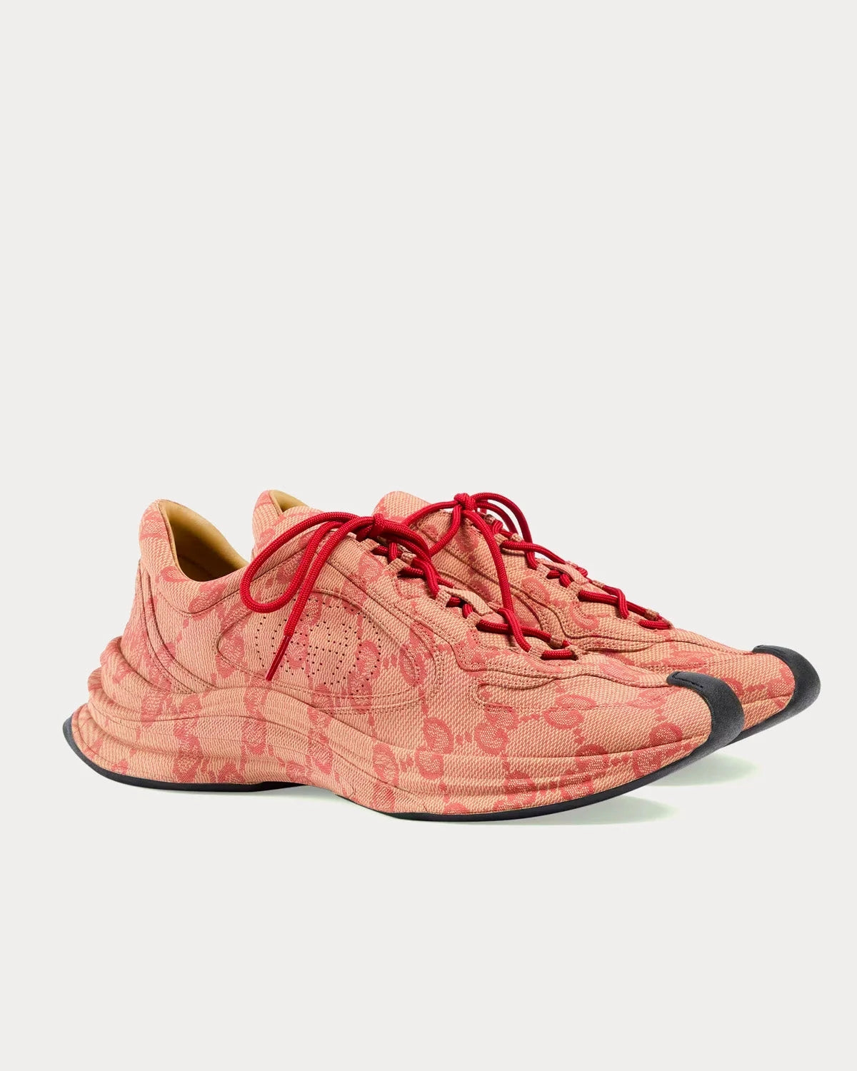Gucci Run Sneaker 'Beige/Hibiscus Red'