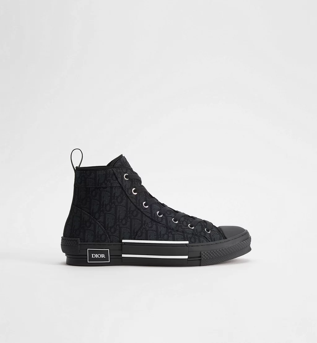 Dior B23 High-Top 'Black' Oblique Jacquard