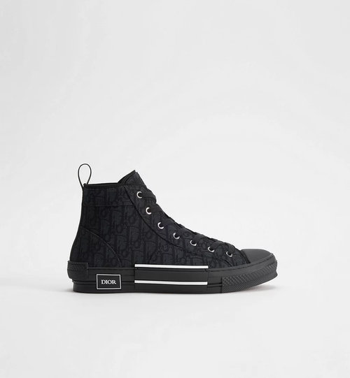 Dior B23 High-Top 'Black' Oblique Jacquard