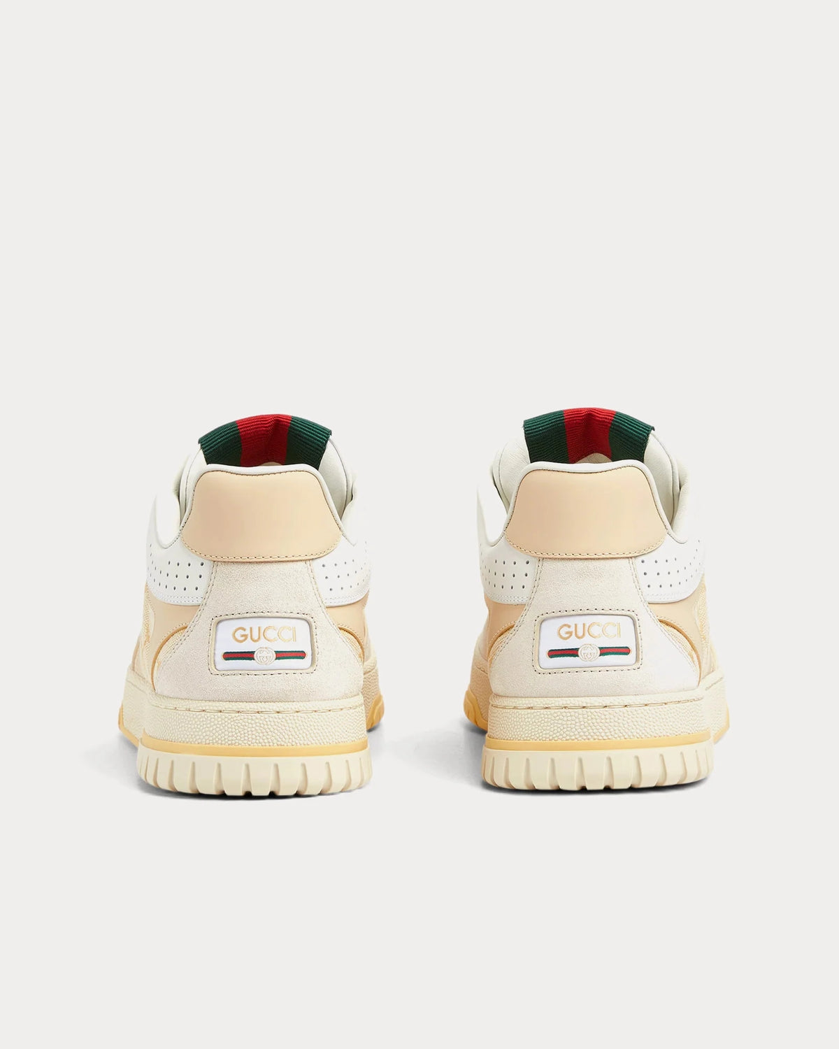 Gucci Re-Web Sneaker 'Cream/Beige' Gold Eyelet