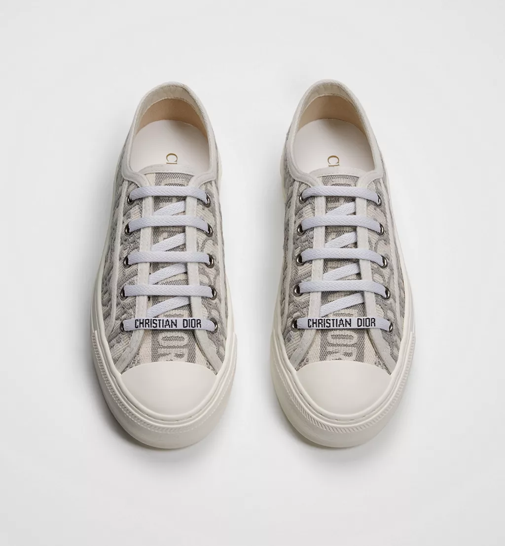 Dior Walk'n'Dior Sneaker 'Stone Gray' Oblique Embroidered Canvas