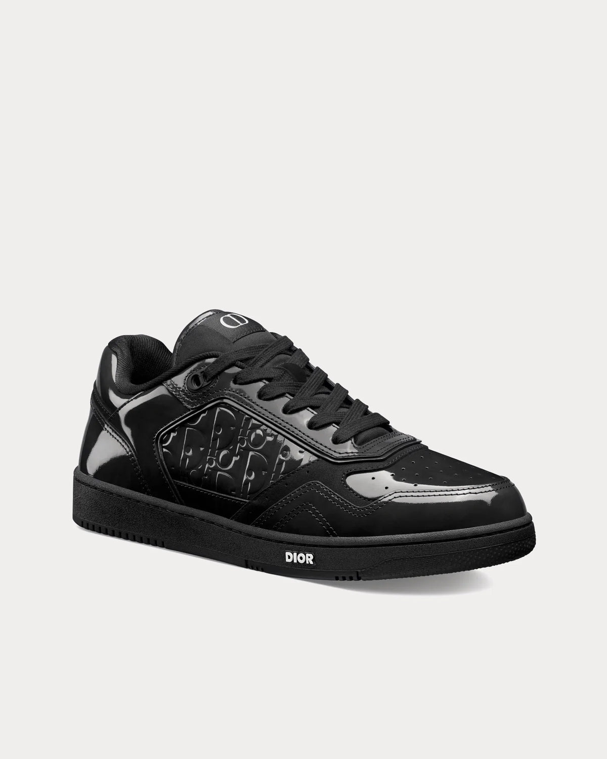 Dior B27 'Triple Black' Patent Calfskin Oblique