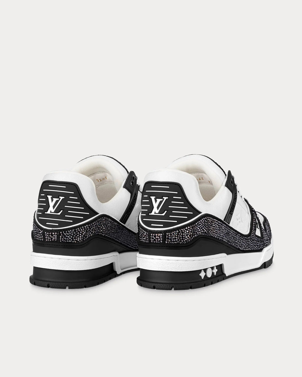 Louis Vuitton LV Trainer Swarovski Crystals & Monogram-Embossed Black