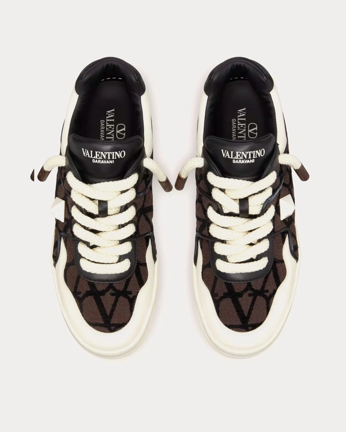 Valentino Garavani One Stud XL Sneaker 'Fondant' Toile Iconographe