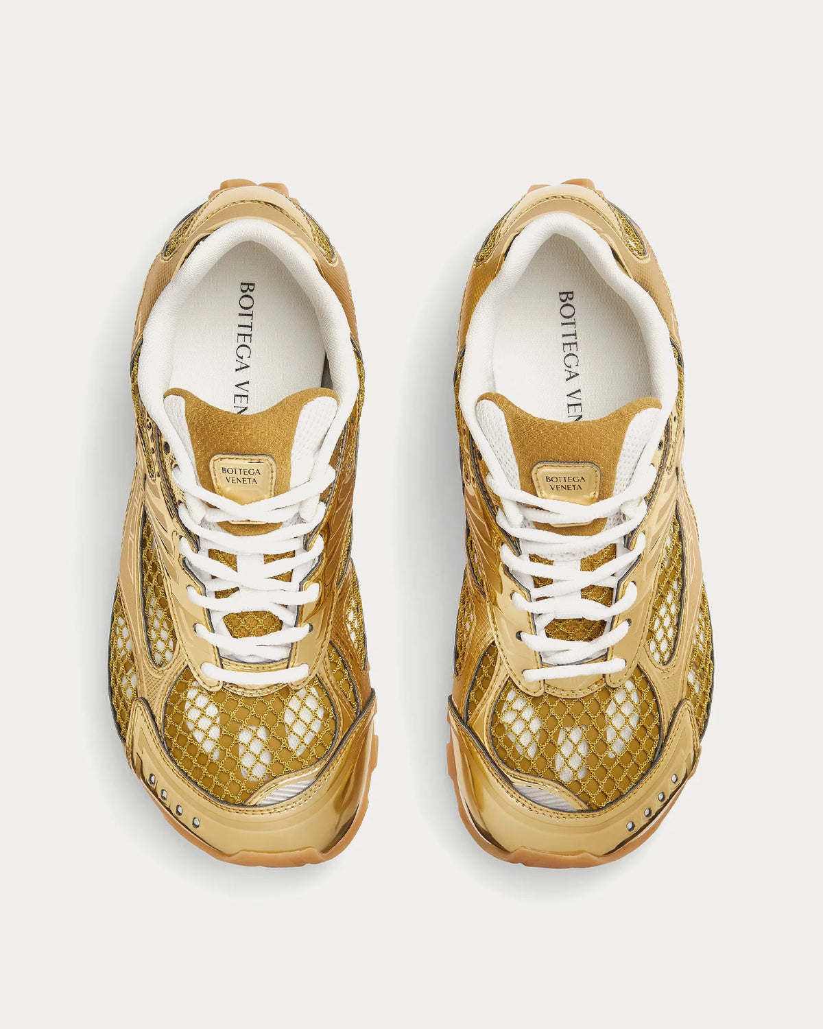 Bottega Veneta Orbit Sneaker 'Gold / White' Unisex