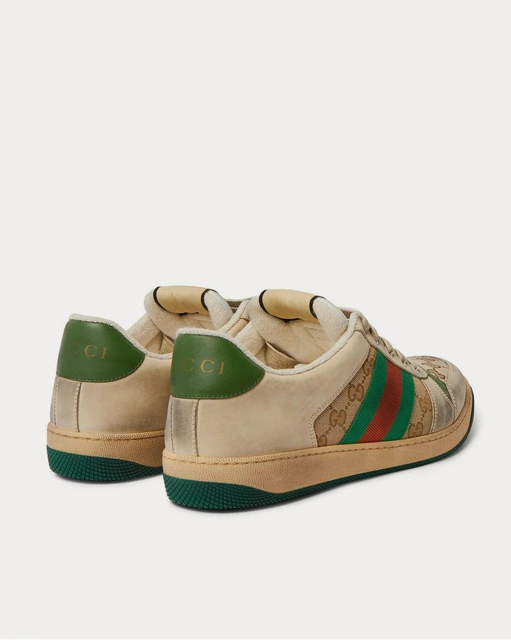 Gucci Screener Sneaker 'Cream/Green'