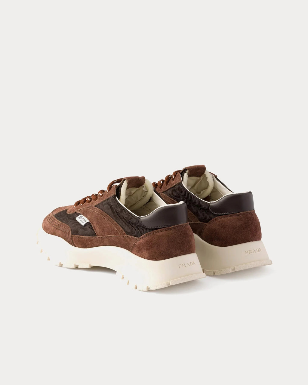 Prada Mesh & Suede Sneaker 'Cocoa Brown'