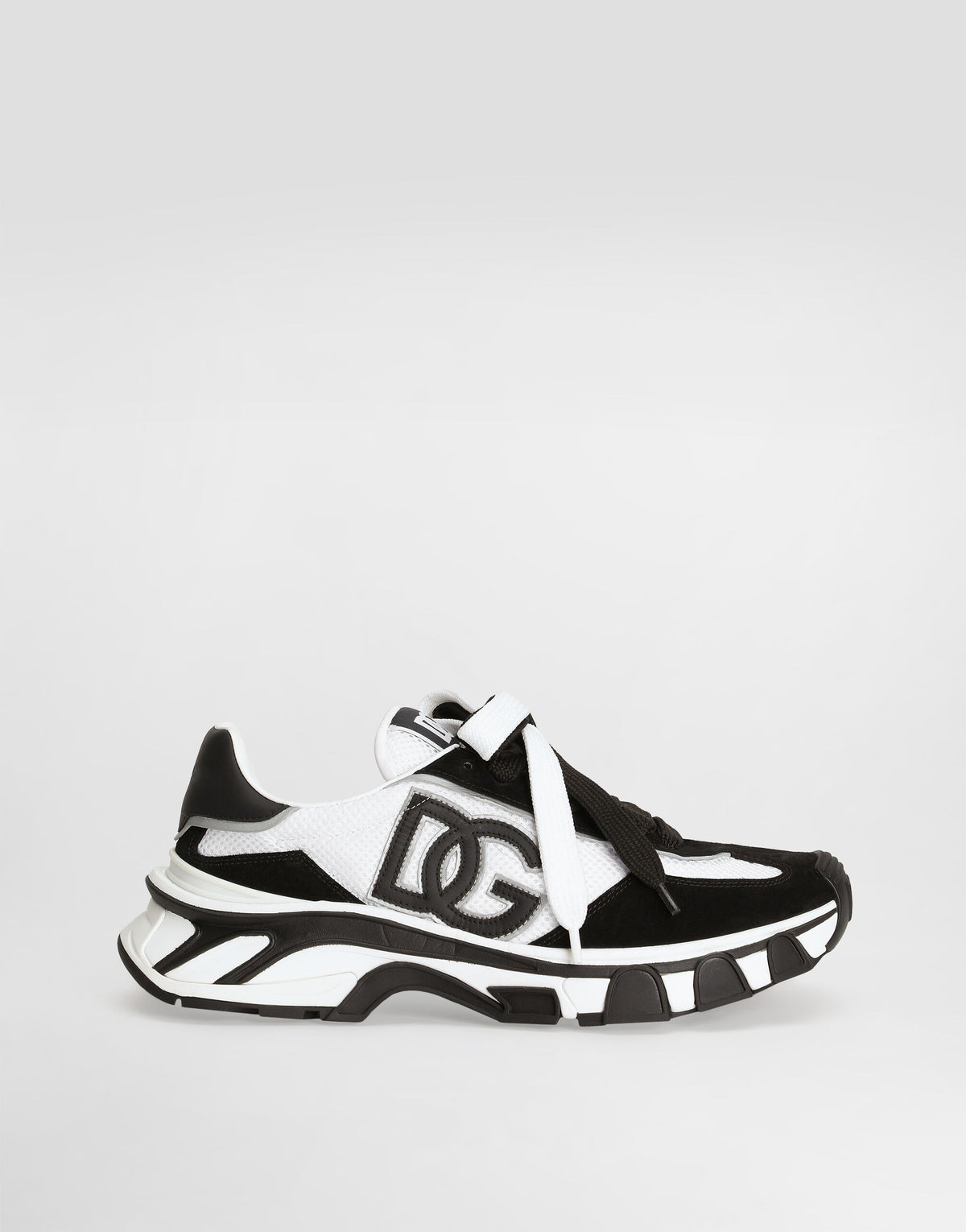 Dolce & Gabbana Air Master Suede Leather Black White