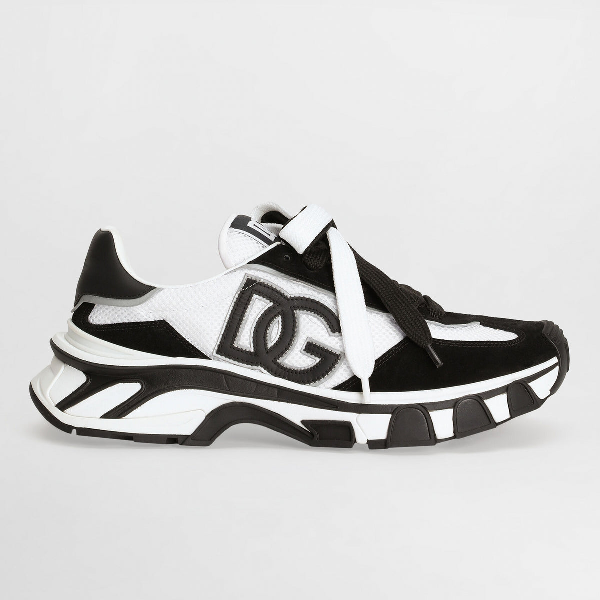 Dolce & Gabbana Air Master Suede Leather Black White